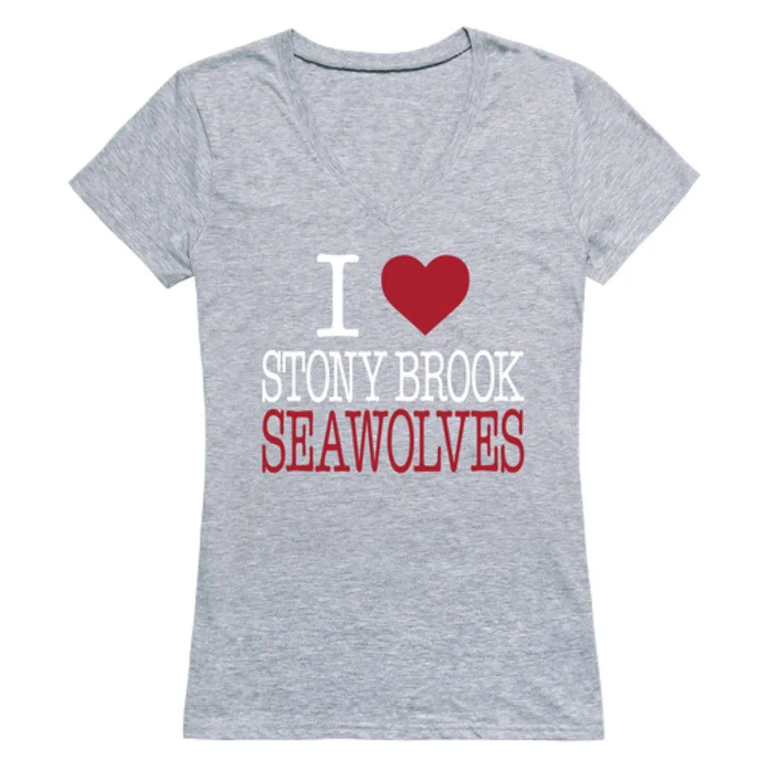 I Love Stony Brook University Seawolves Womens T-Shirt