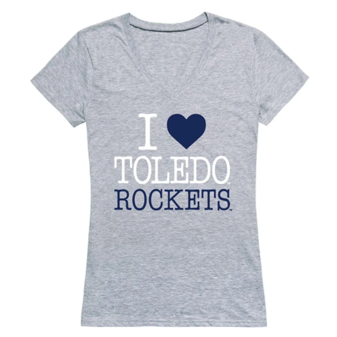 I Love University of Toledo Rockets Womens T-Shirt