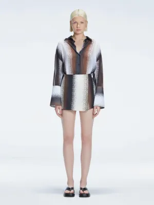 Janine Black Degraded Shirt
