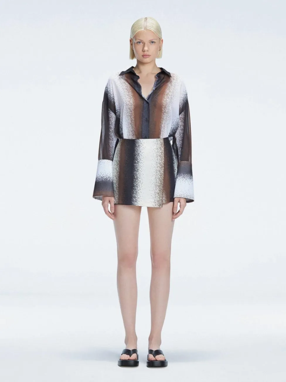 Janine Black Degraded Shirt