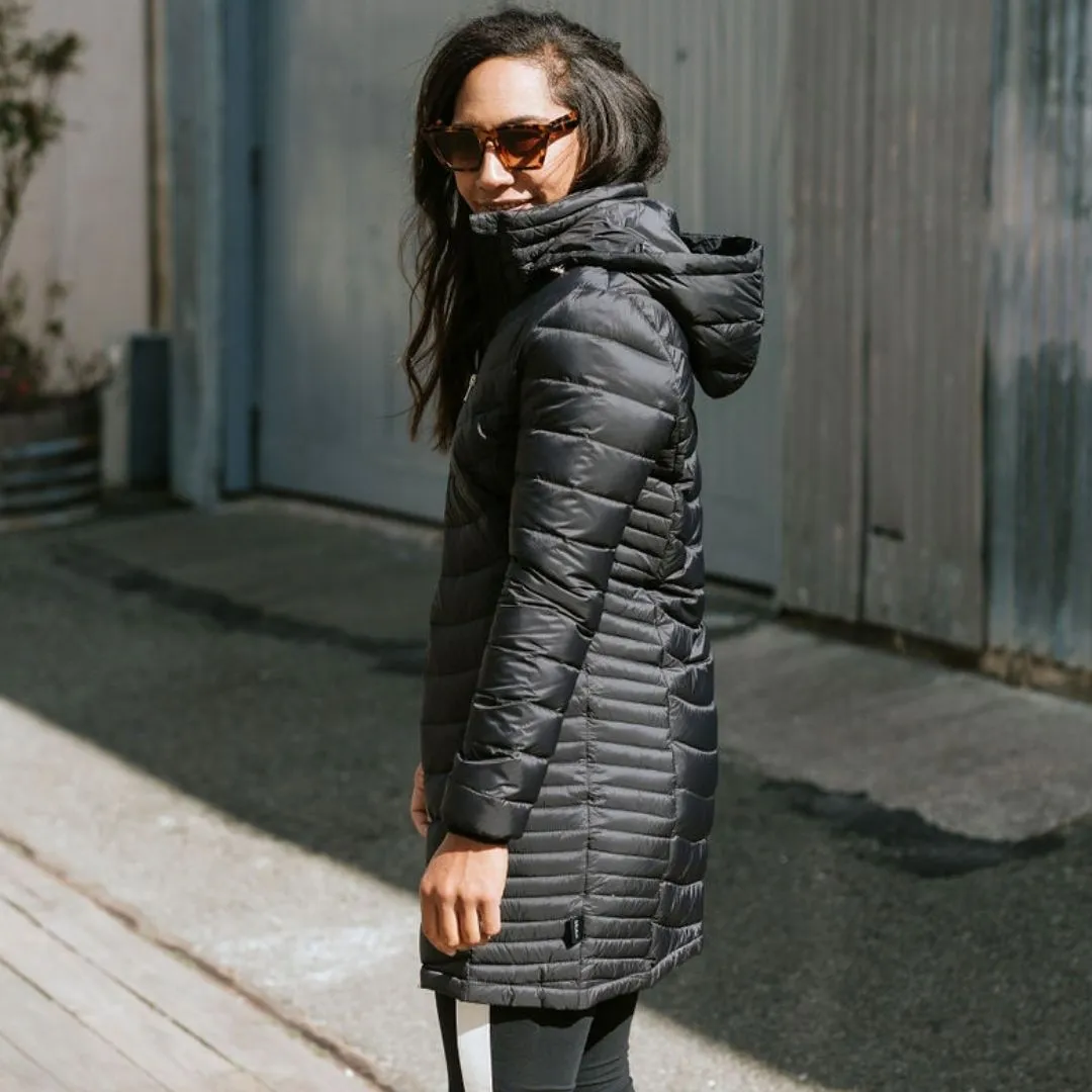 Judy Women's 90/10 Packable Down Coat - Black