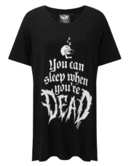 Killstar Dead Sleepy Sleep Ladies T-Shirt (Large to 2XL)