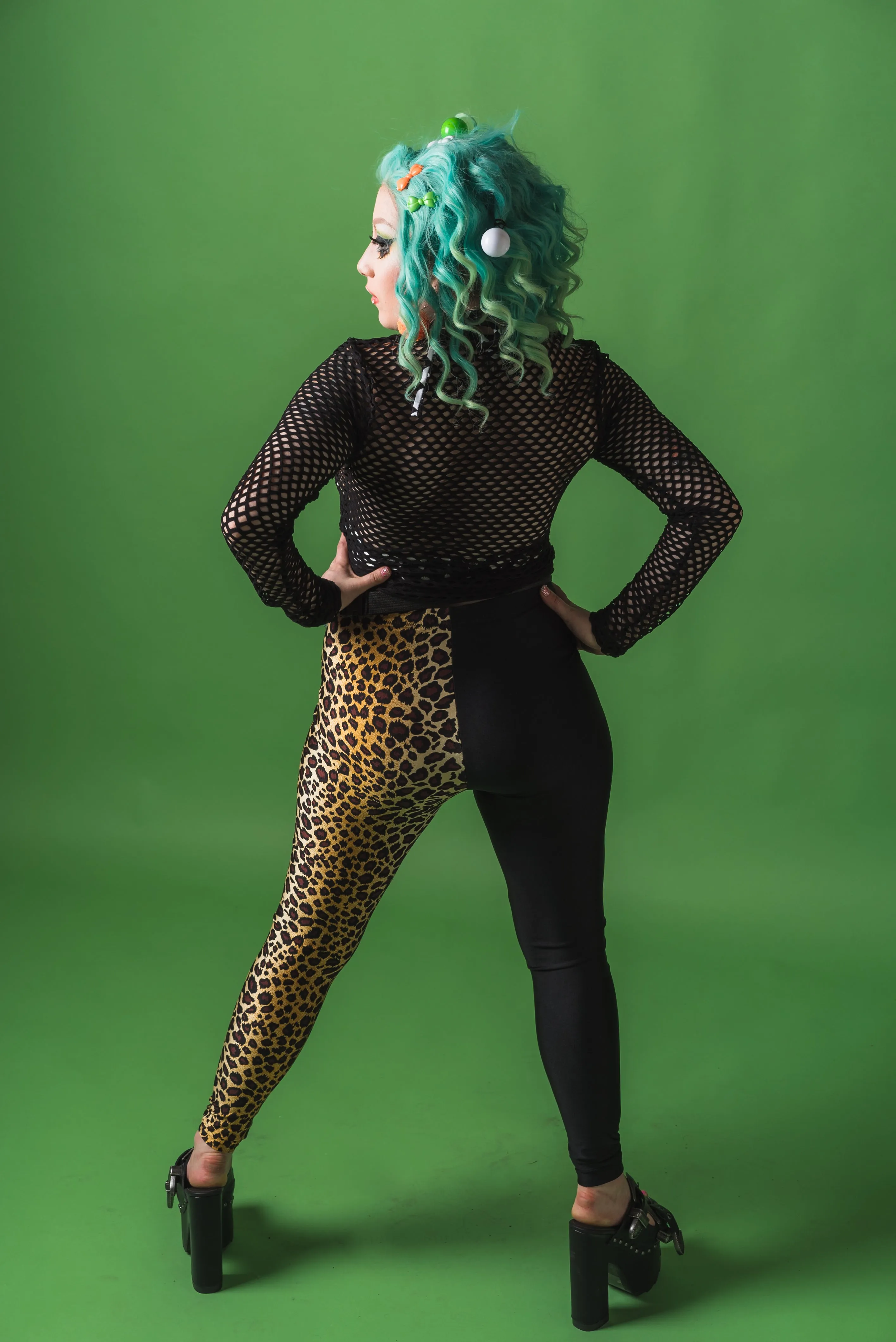 Leopard Black Two Face Leggings