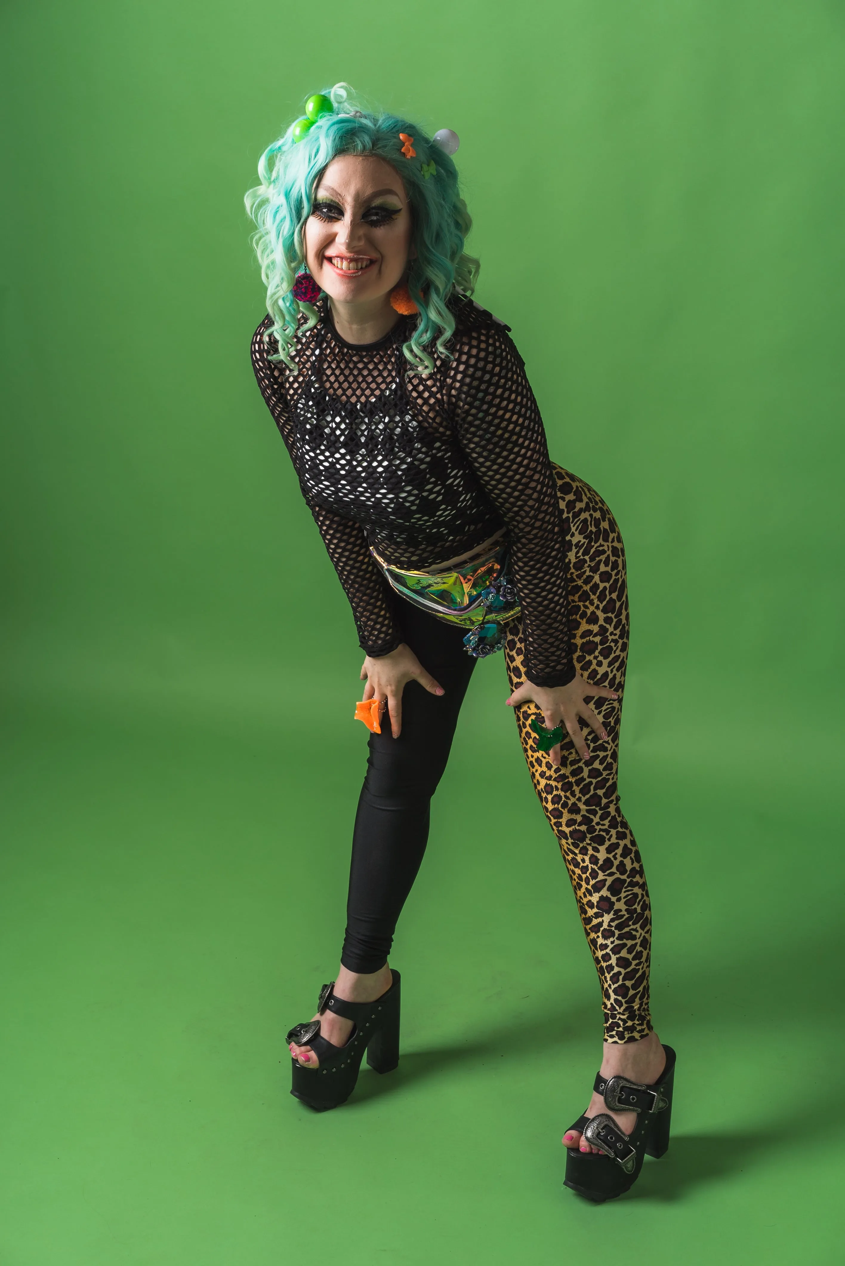 Leopard Black Two Face Leggings
