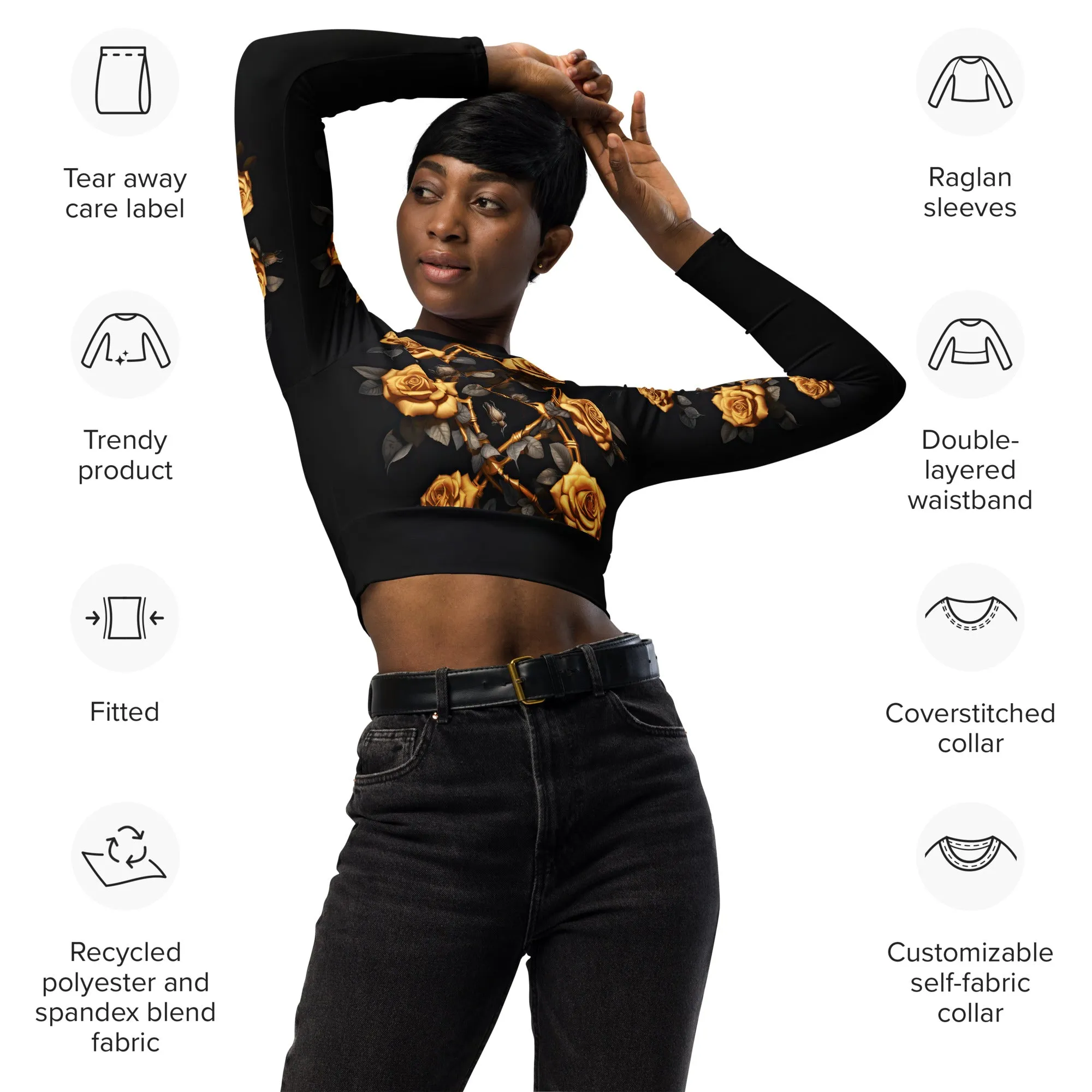 Long-Sleeve Crop Top Enchanted Melody