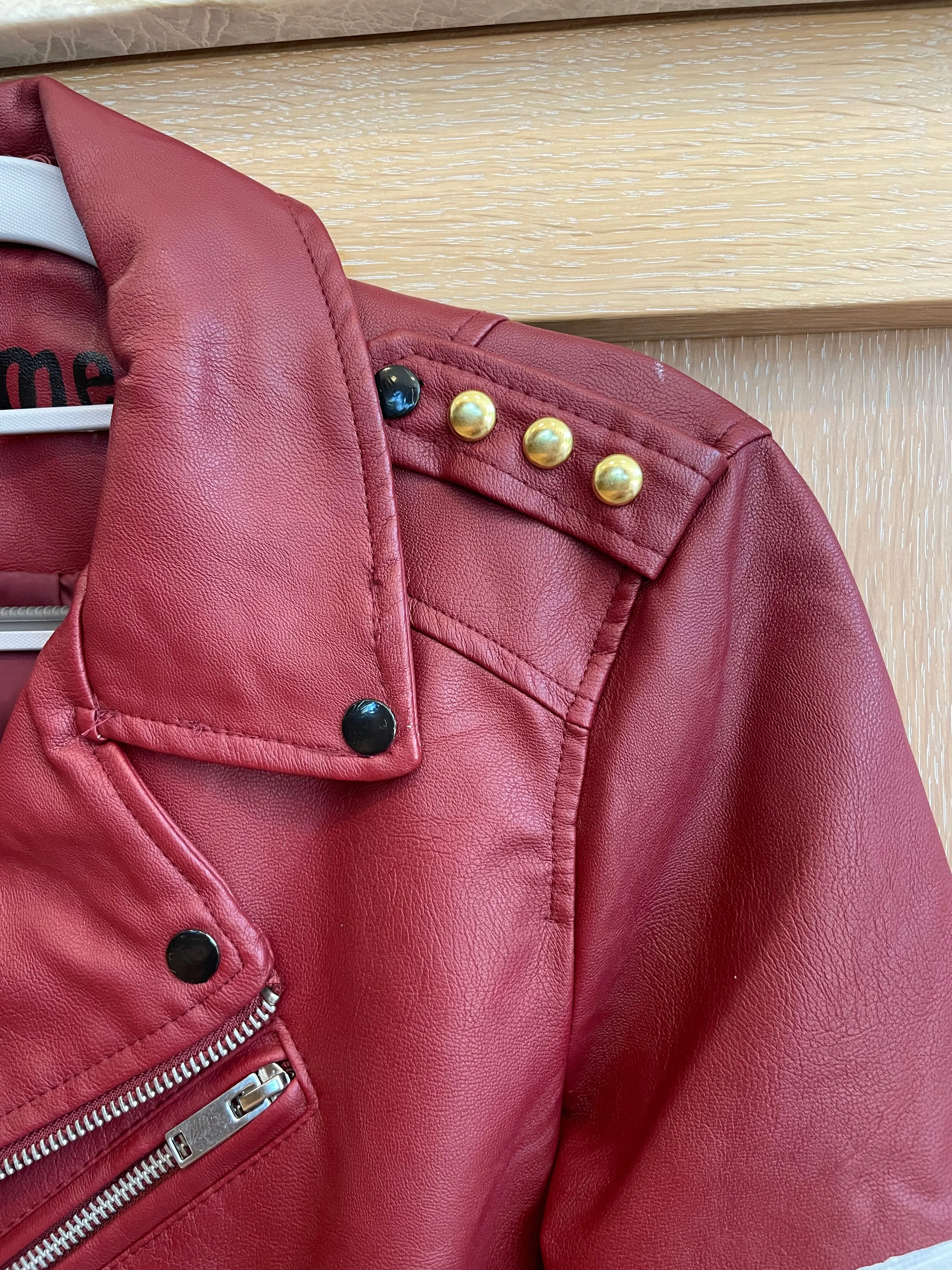 LOVE ME - Hand painted moto jacket