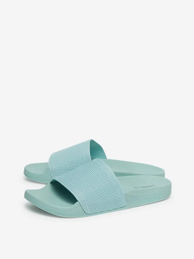 LUNA BLU Mint Pool Slides