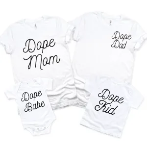 Matching Couple Outfits - Dope Family Collection (White)