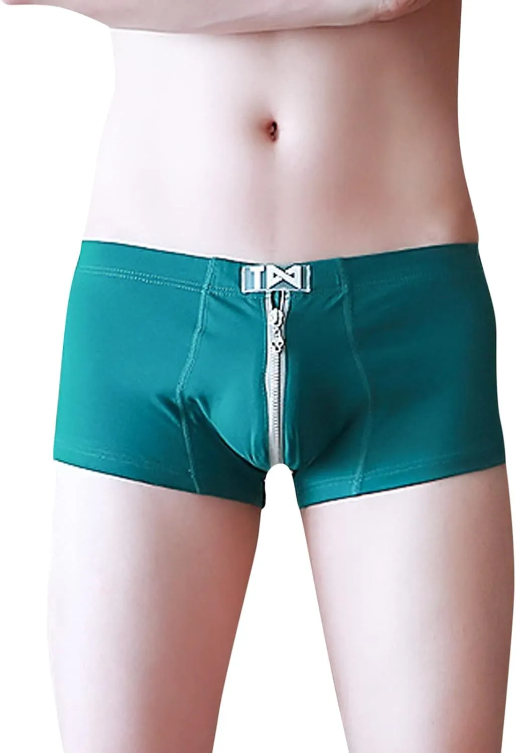 Mens Dual Pouch Elephant Underwear Trunk Boxer Briefs with Cup Pouch Custom Latest Mens Underwear