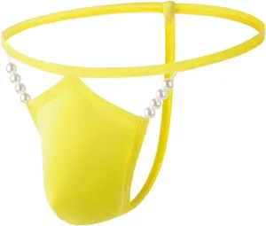 Mens G Strings Lingerie Thongs Underwear G-String Sexy Bikini Briefs Low Rise Breathable Under Panties