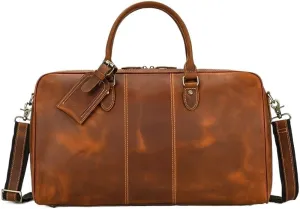 Men's Leather Messenger Bag Professional Sports Duffle Bag for Gym Basketball Hockey Gear Waterproof Design