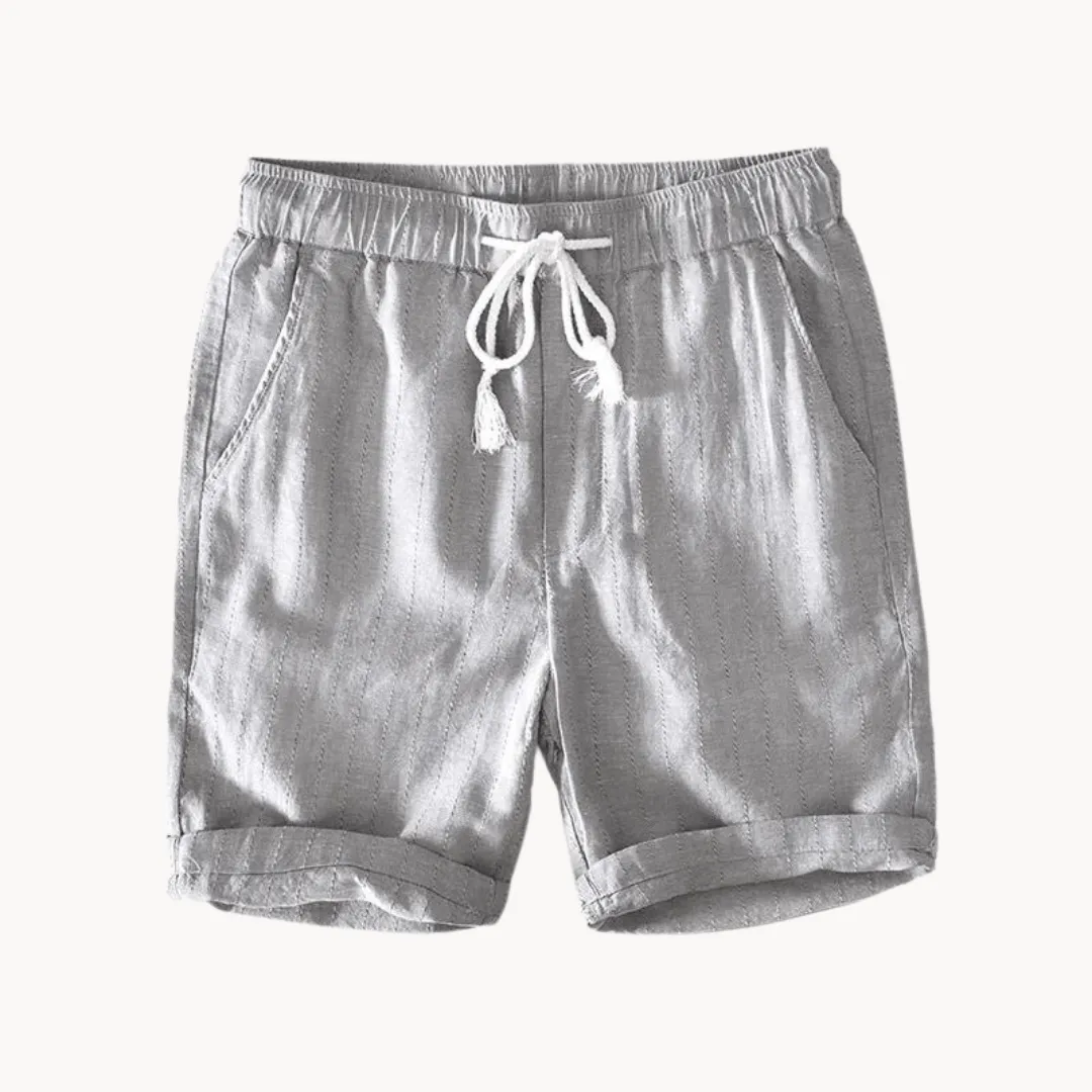 Men's Linen Blend Casual Summer Shorts