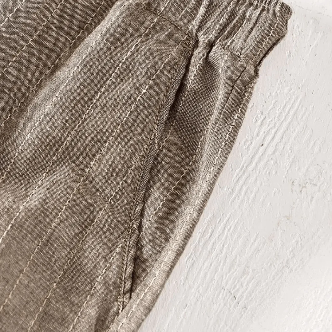 Men's Linen Blend Casual Summer Shorts