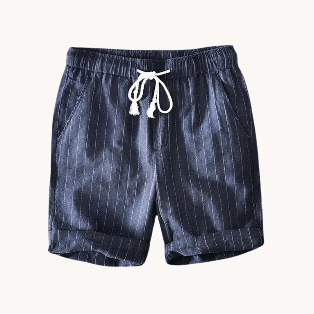 Men's Linen Blend Casual Summer Shorts
