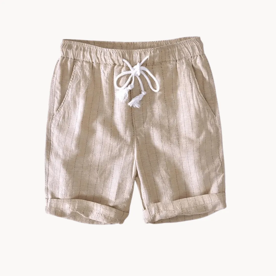 Men's Linen Blend Casual Summer Shorts