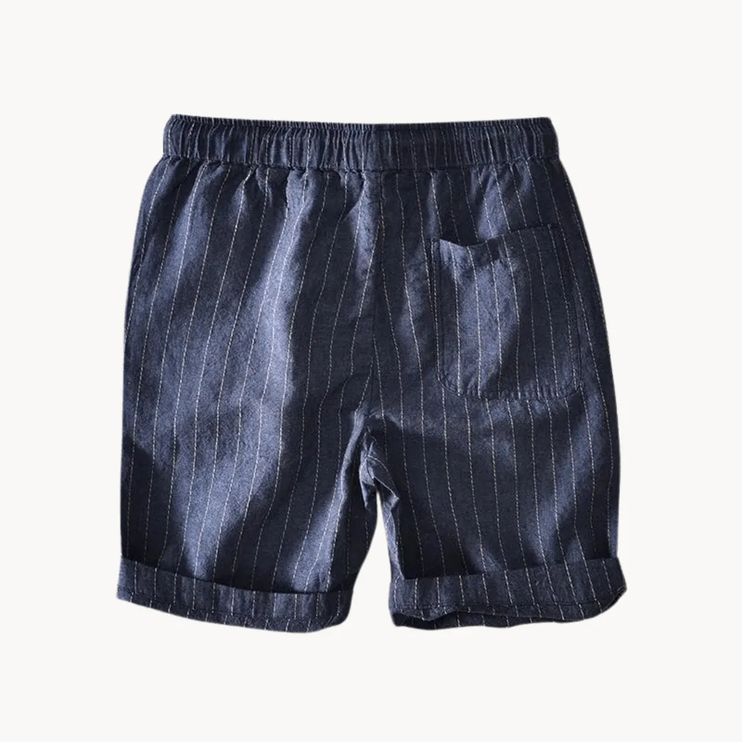 Men's Linen Blend Casual Summer Shorts