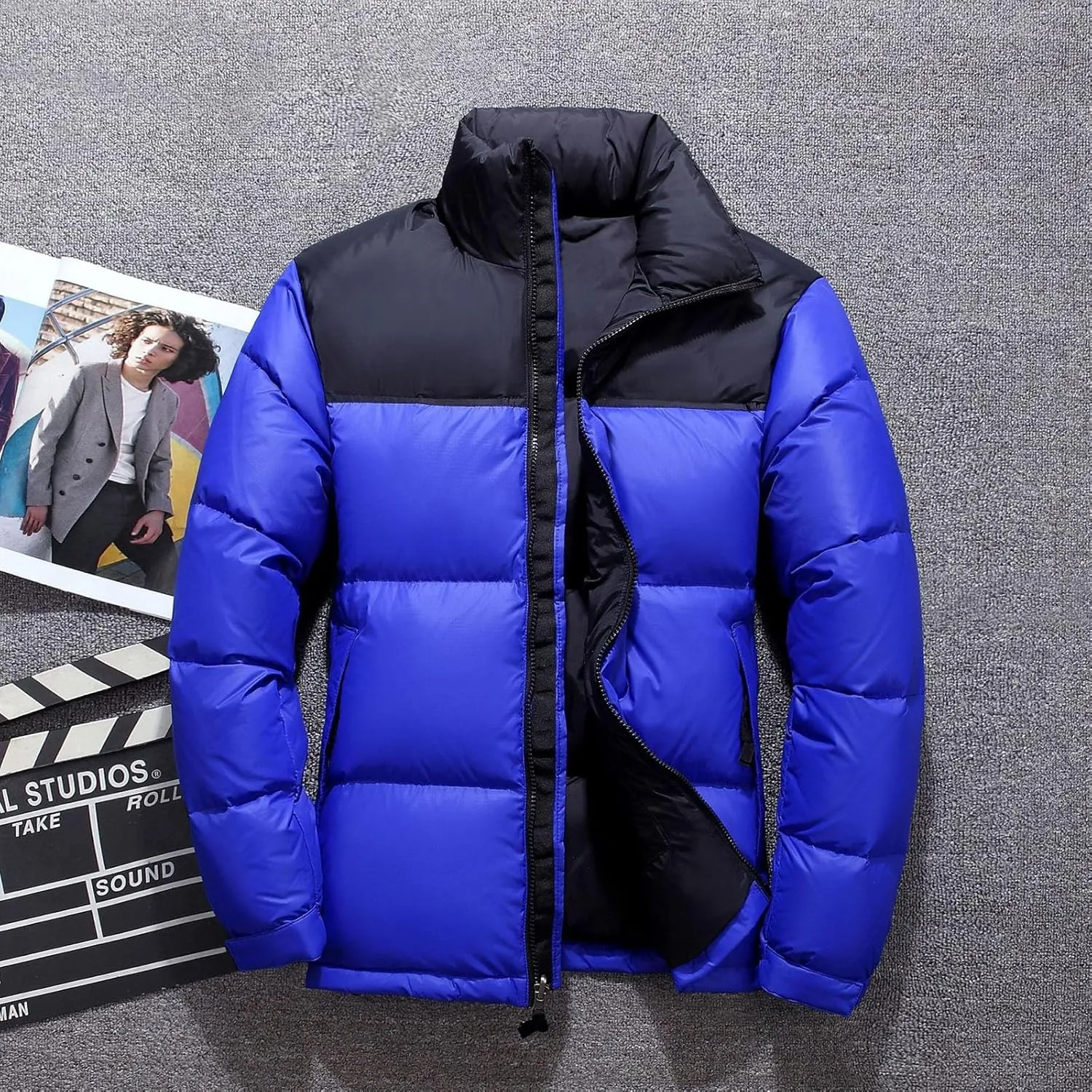 Men's Loose Plus Size Winter Fashionable Daily Retro Casual Warm Hooded Down Jacket Lined Winter Coats Men