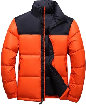 Men's Loose Plus Size Winter Fashionable Daily Retro Casual Warm Hooded Down Jacket Lined Winter Coats Men