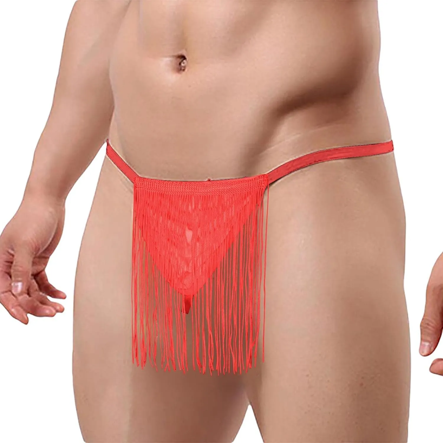 Men's Sexy Mesh Underwear Boxer Shorts Mens Cotton Bikini Underwear Gifts for Him On Birthday Mens Leather G String