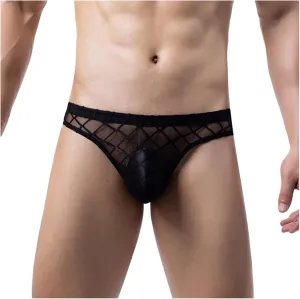 Mens String Bikini Briefs Underwear Slutty Solid Color Low Rise Underwear Men G-String Exotic Panties