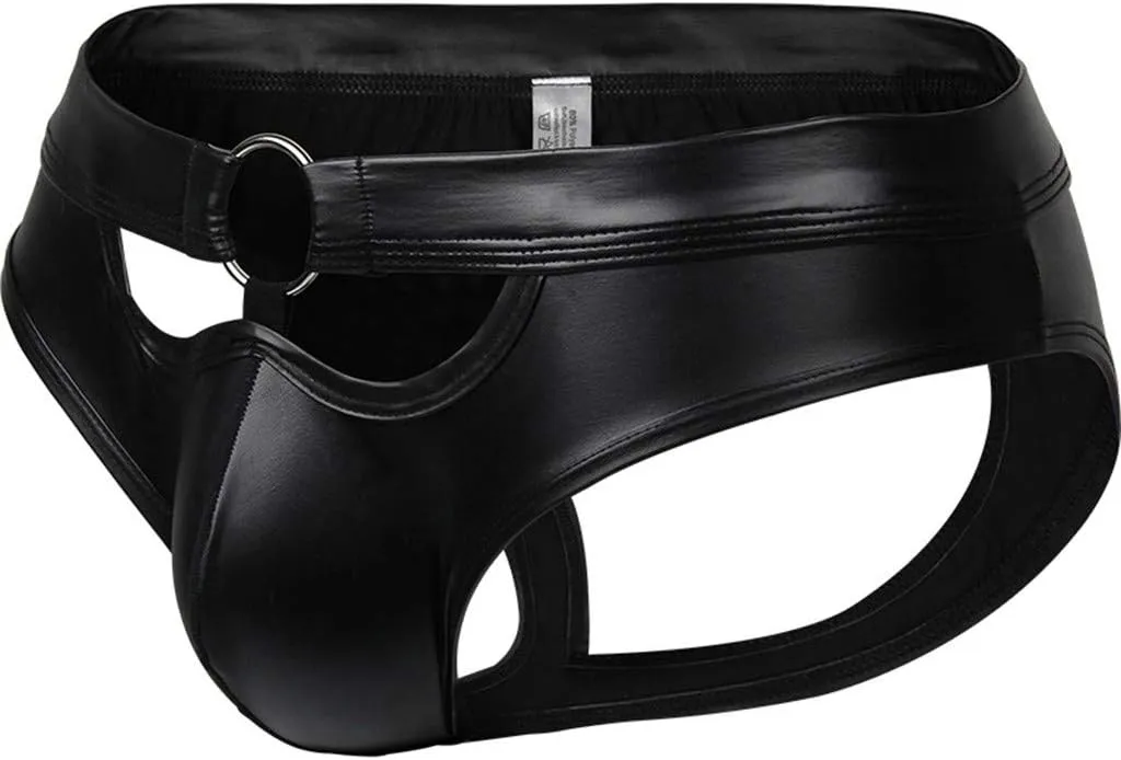 Mens Underwear Enhancing Pouch Briefs Sexy Jockstrap Cutout Male Bikini Sports Supporters Lightweight Wetlook Thongs
