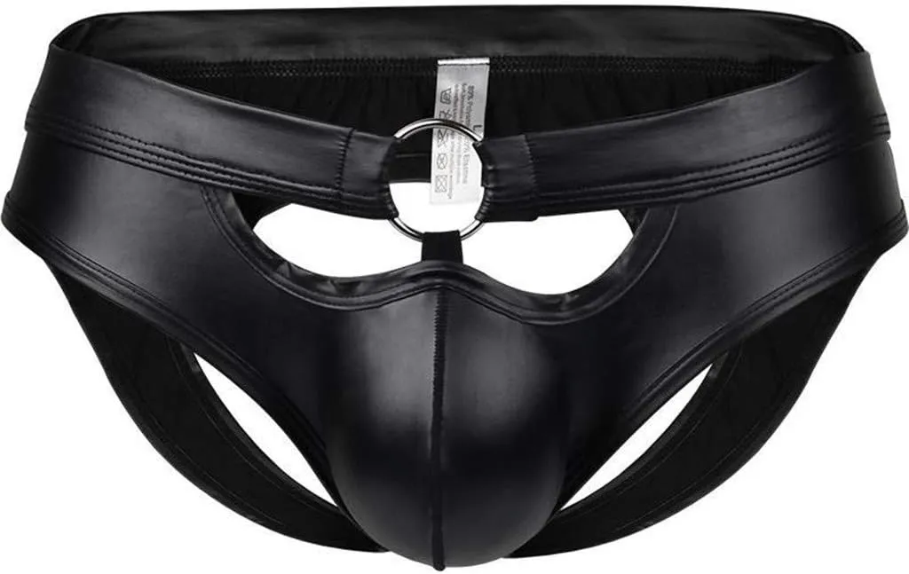 Mens Underwear Enhancing Pouch Briefs Sexy Jockstrap Cutout Male Bikini Sports Supporters Lightweight Wetlook Thongs