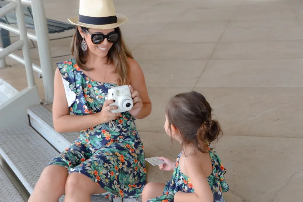 Mom & Me One Shoulder Floral Dress