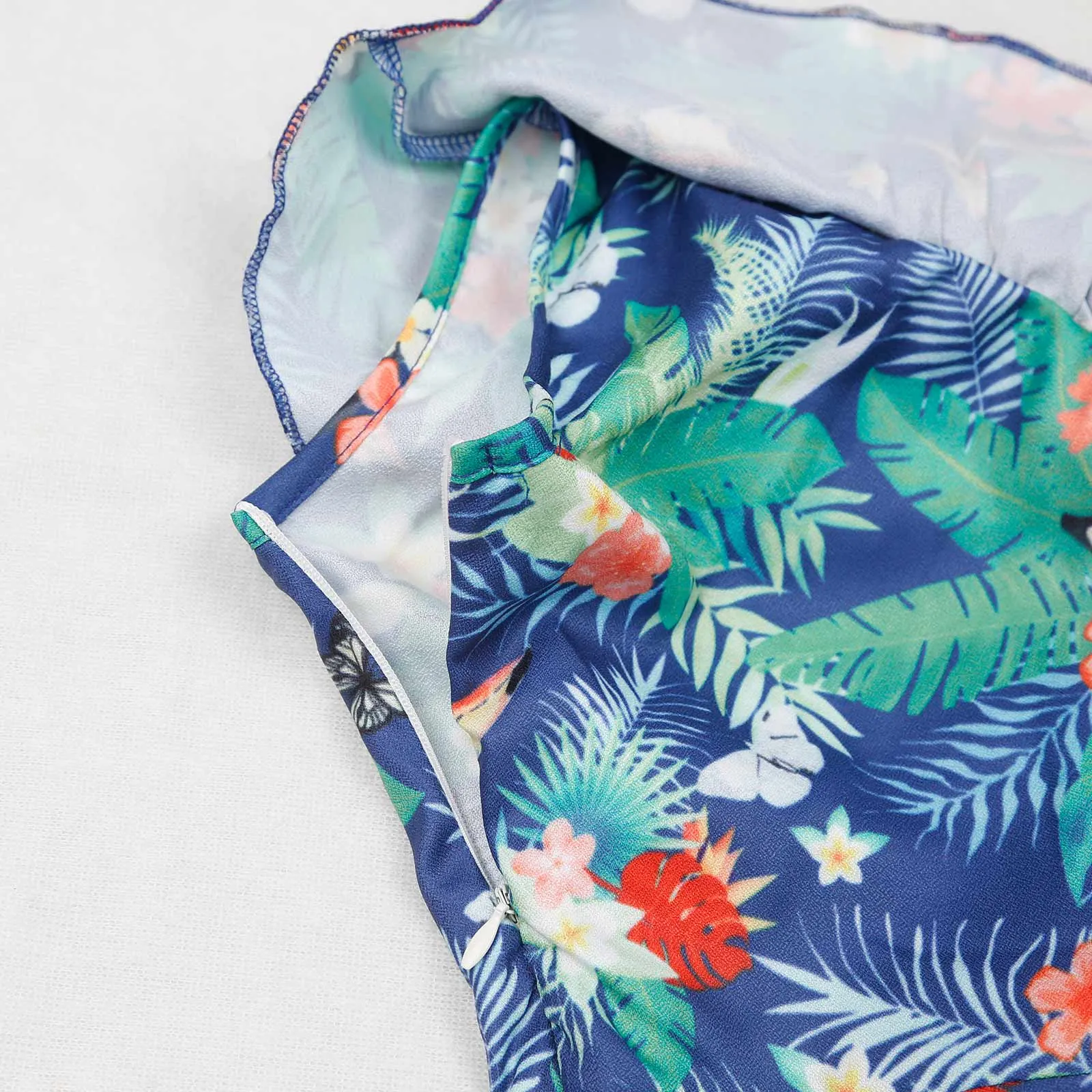 Mom & Me One Shoulder Floral Dress