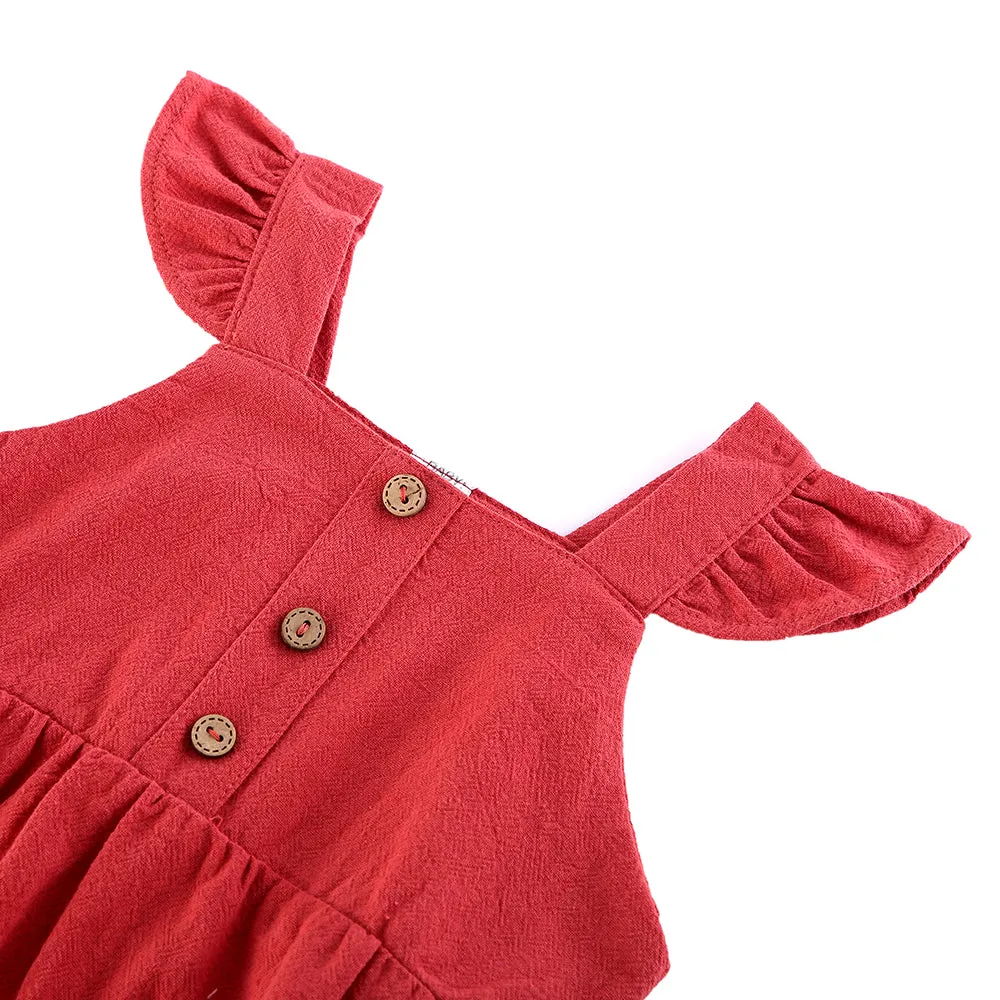 Mom and Me Spaghetti Strap Button Up Jumpsuit