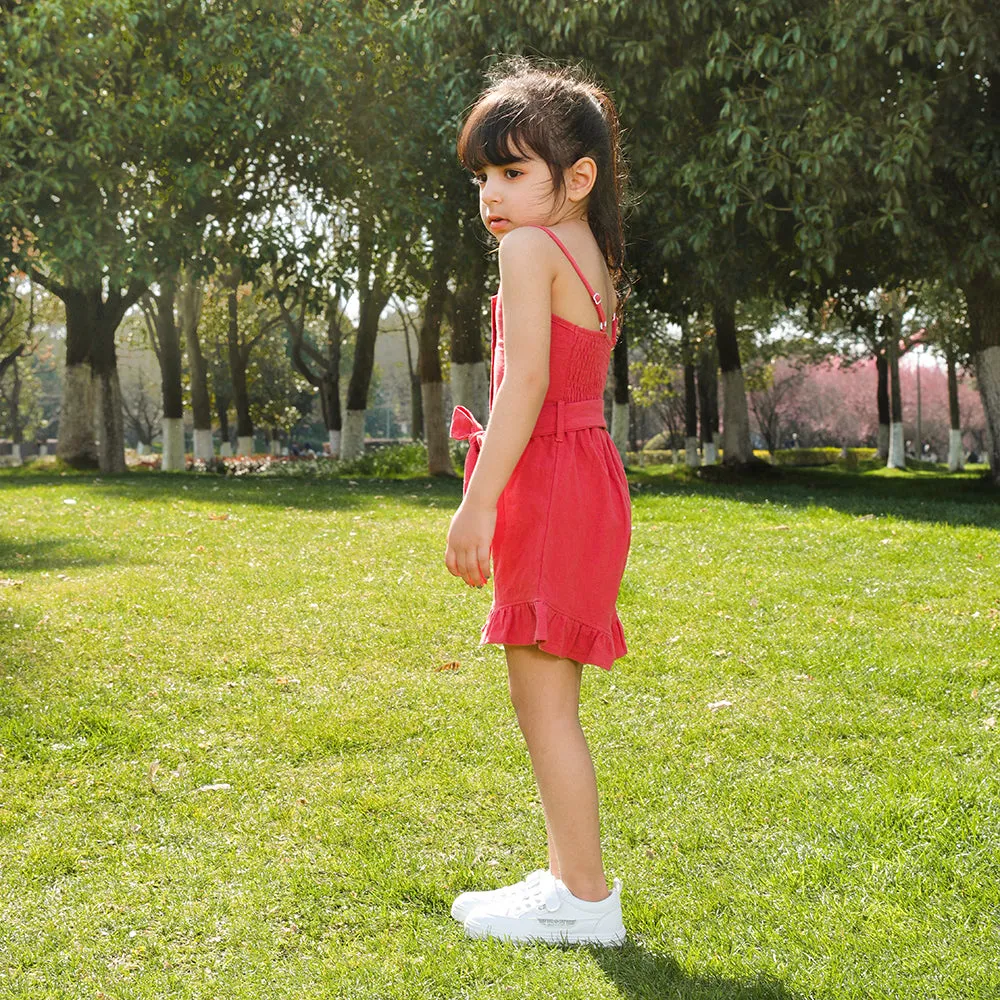 Mom and Me Spaghetti Strap Button Up Jumpsuit
