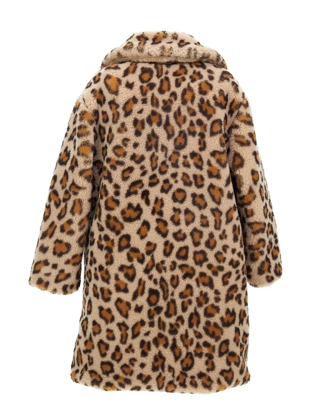MONNALISA Animal print plush coat