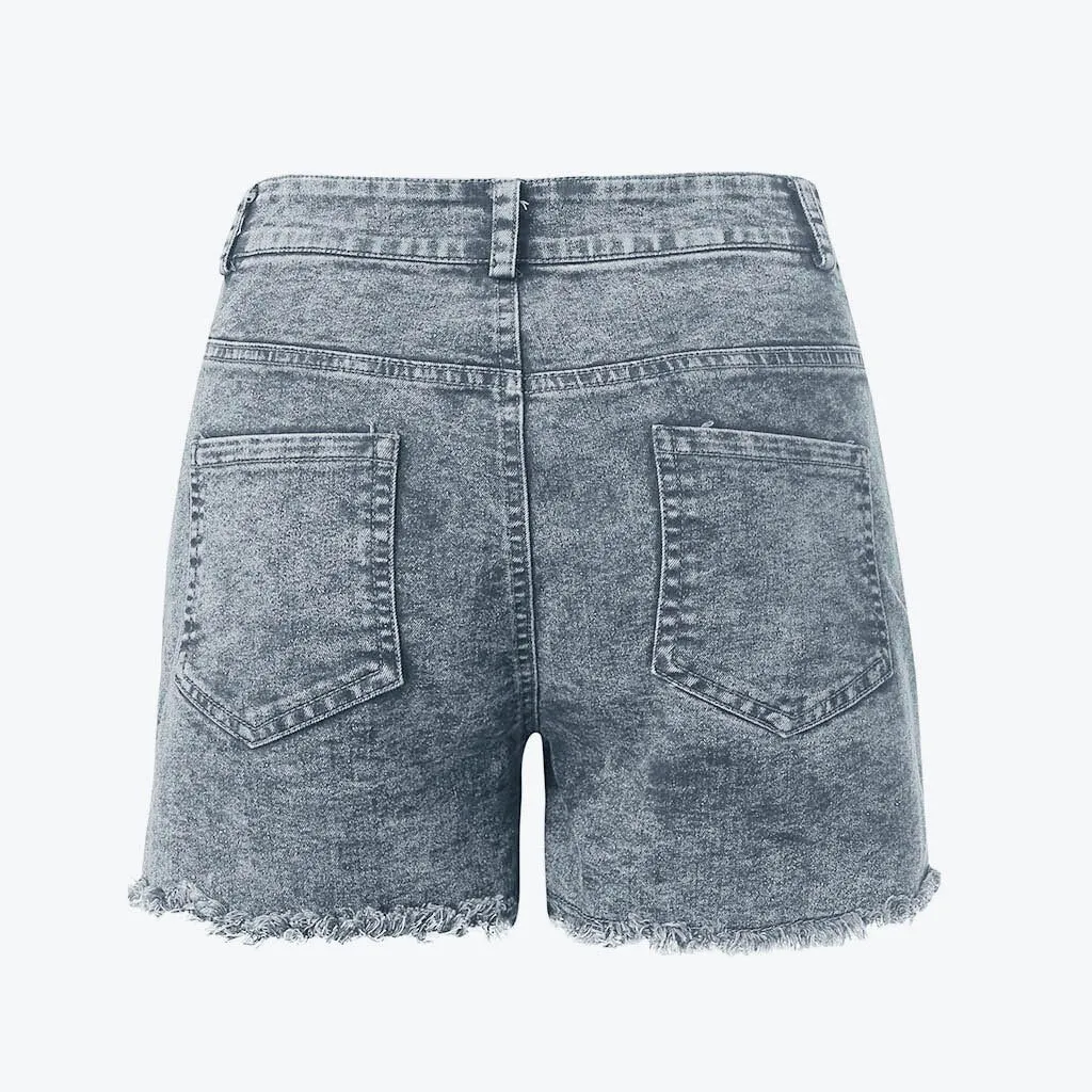 New Women High Waist shorts Sexy Denim Jeans With Pockets