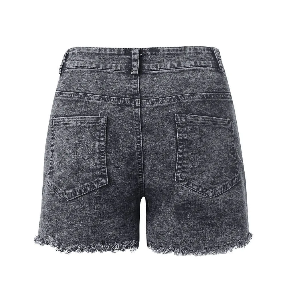 New Women High Waist shorts Sexy Denim Jeans With Pockets