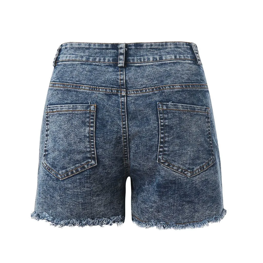New Women High Waist shorts Sexy Denim Jeans With Pockets
