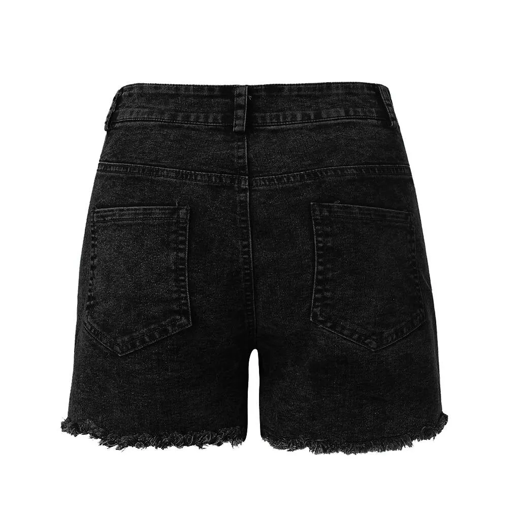New Women High Waist shorts Sexy Denim Jeans With Pockets