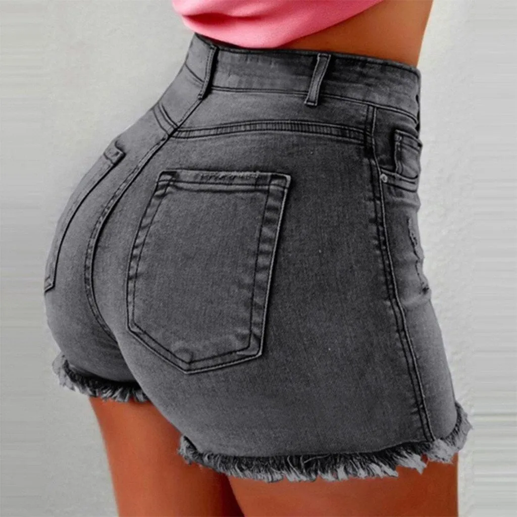 New Women High Waist shorts Sexy Denim Jeans With Pockets