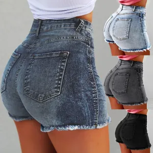 New Women High Waist shorts Sexy Denim Jeans With Pockets