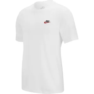 Nike Men's NSW Club Tee X-Large - White, Black, University Red