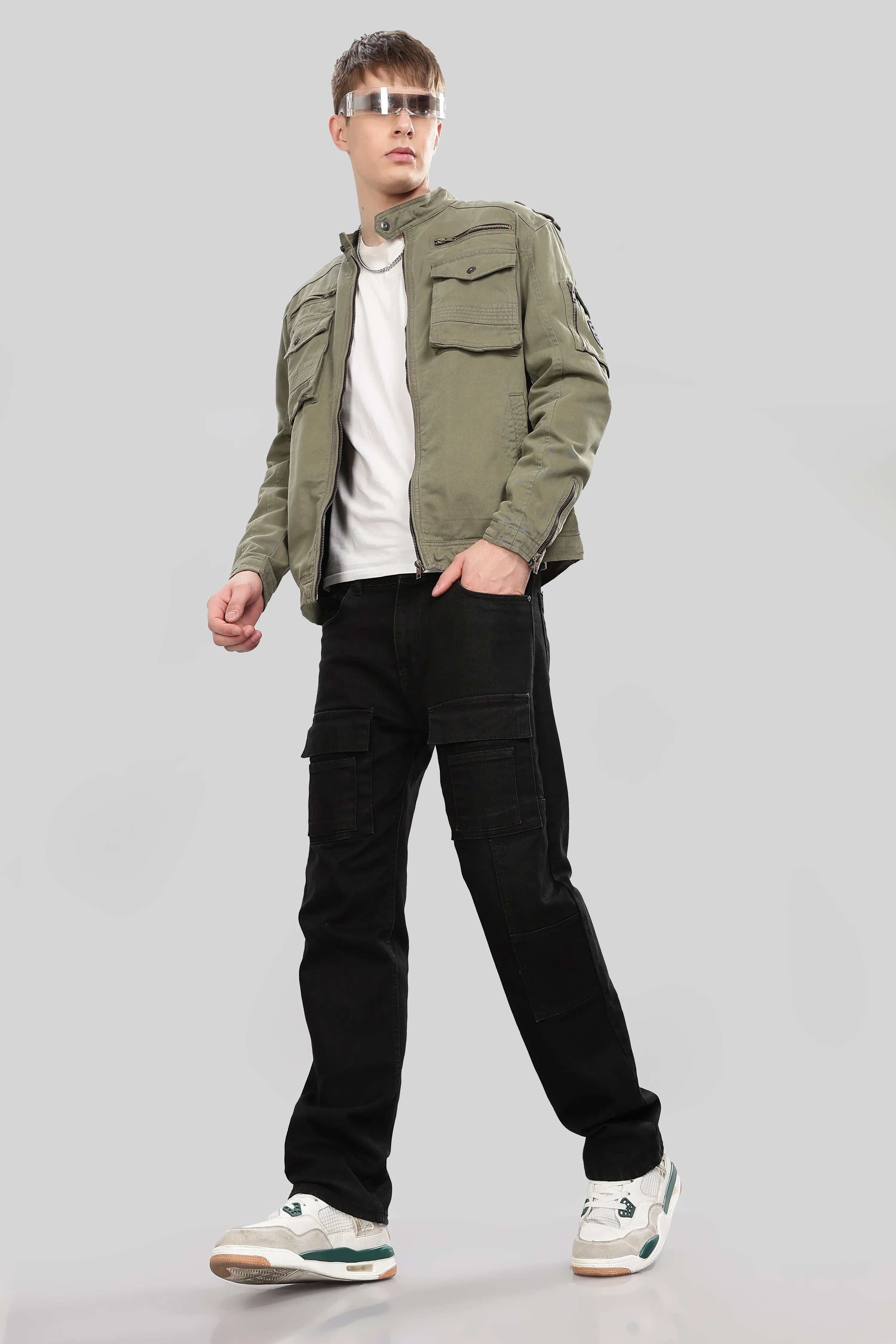OLIVE UTILITY JACKET