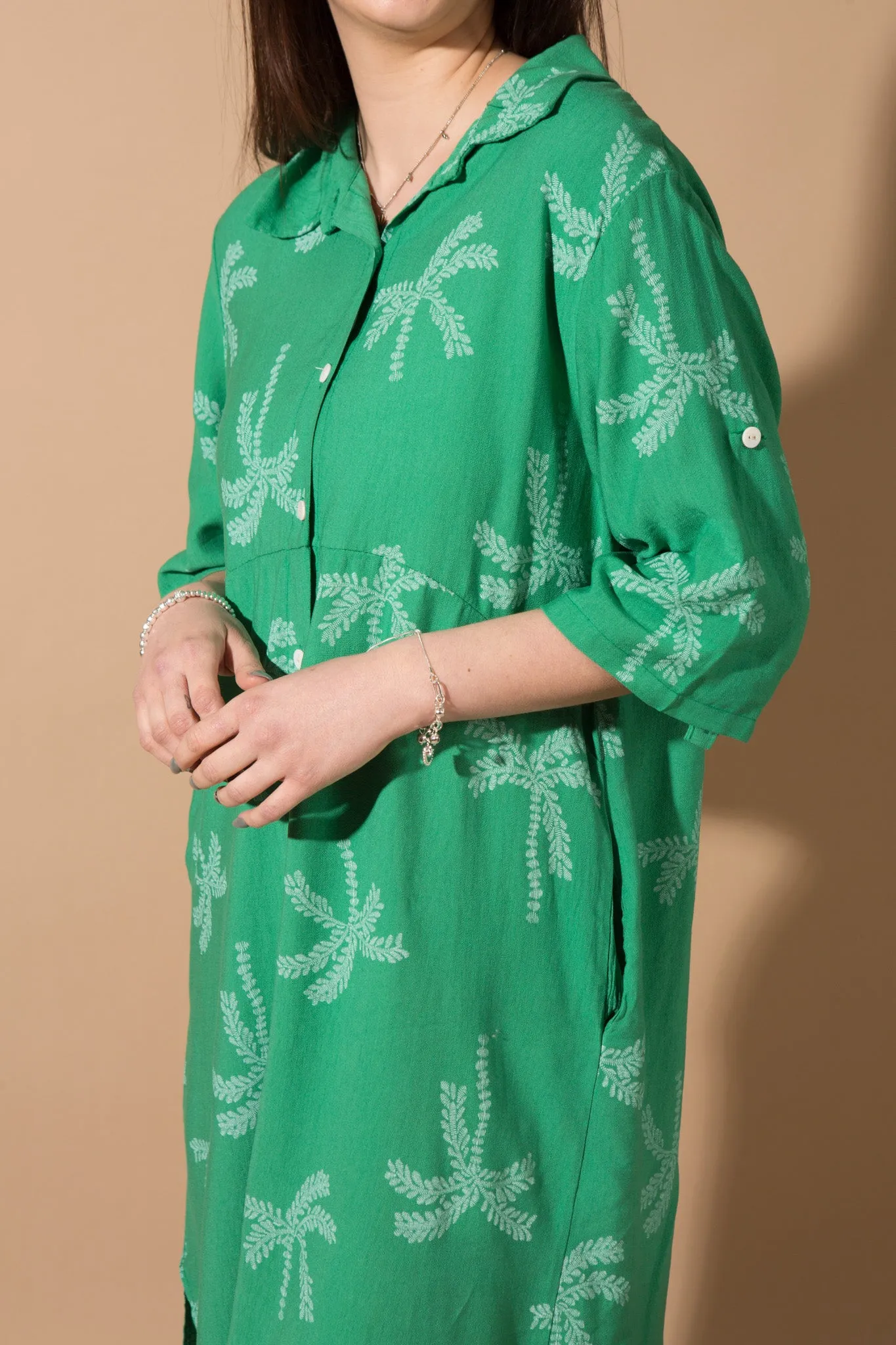 Palm Tree Long Shirt