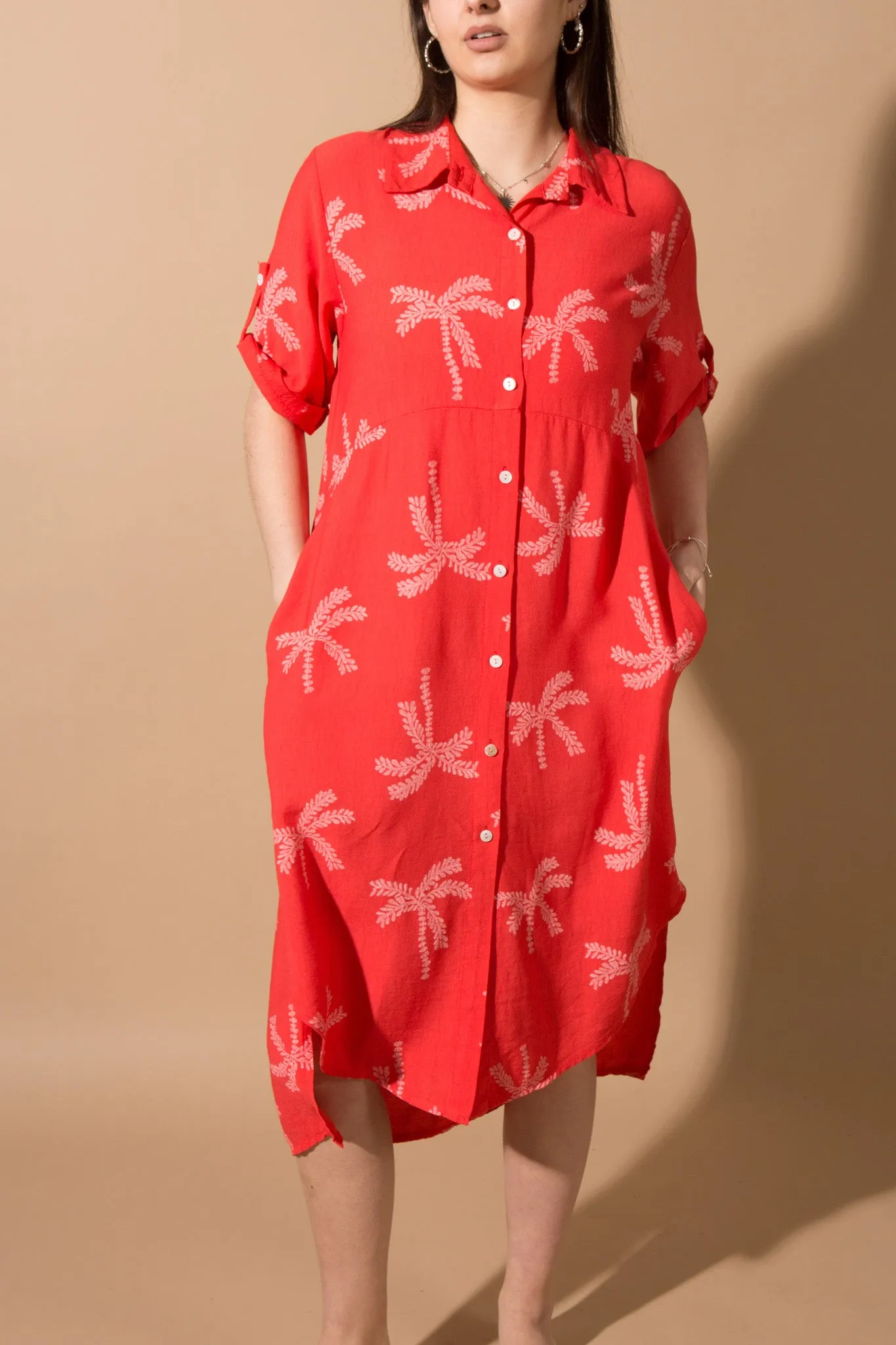 Palm Tree Long Shirt
