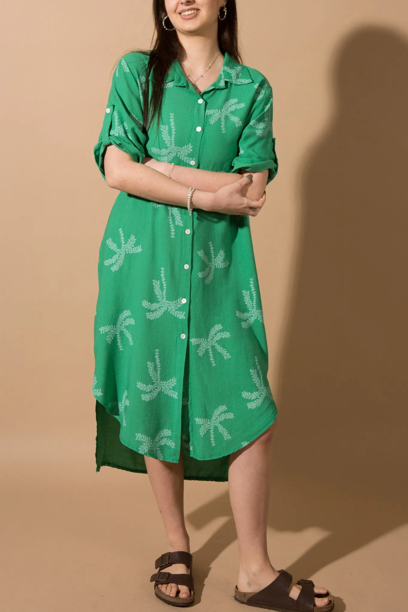 Palm Tree Long Shirt