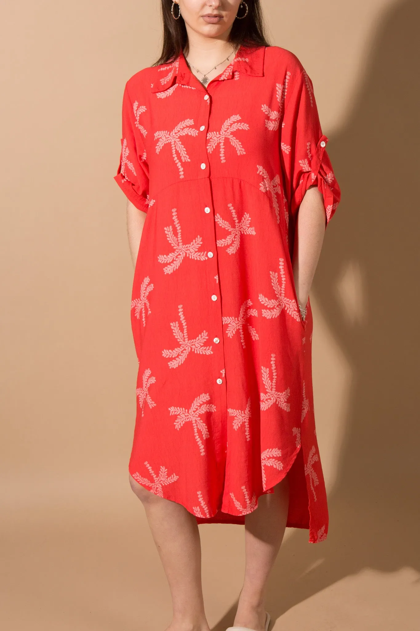 Palm Tree Long Shirt