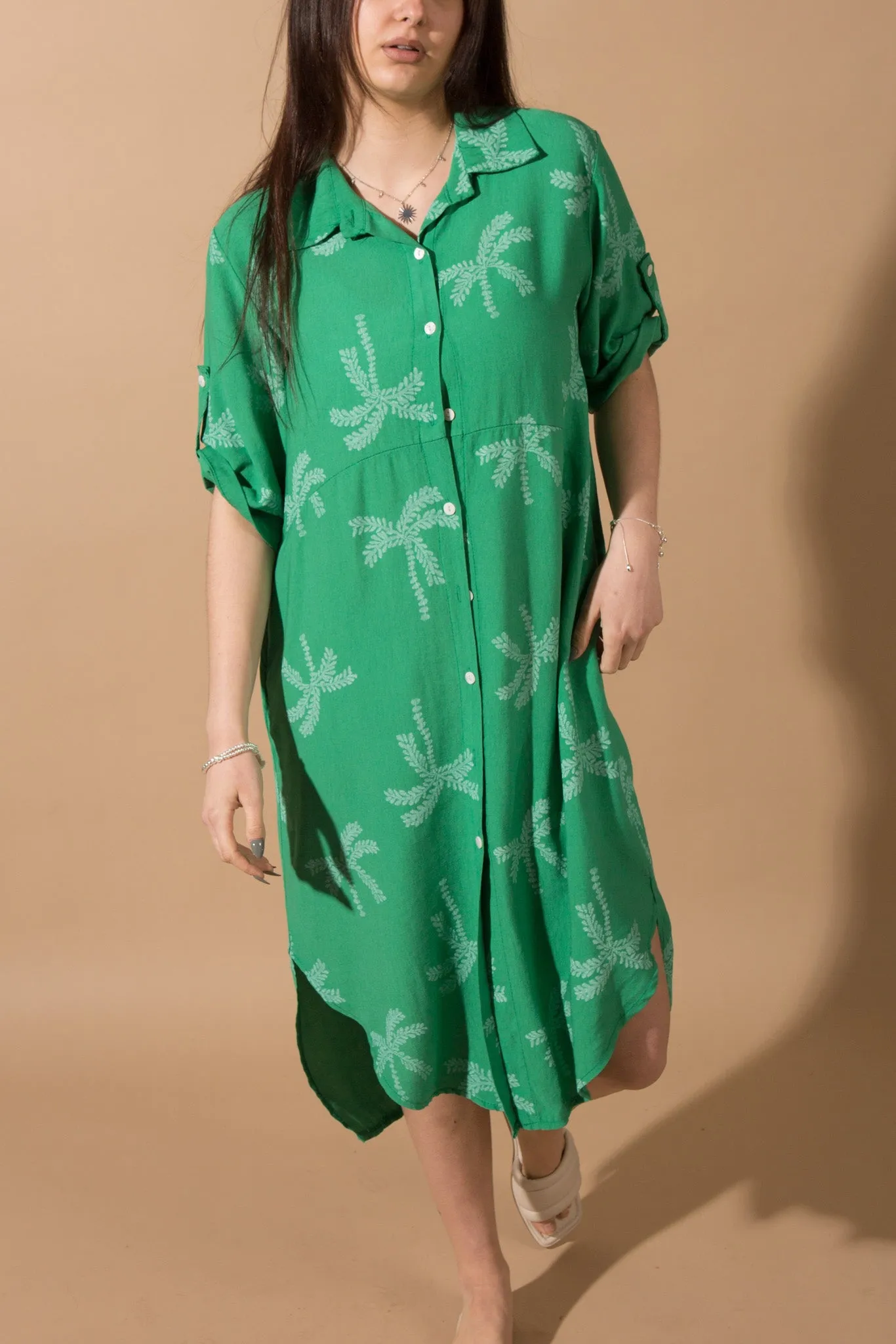 Palm Tree Long Shirt