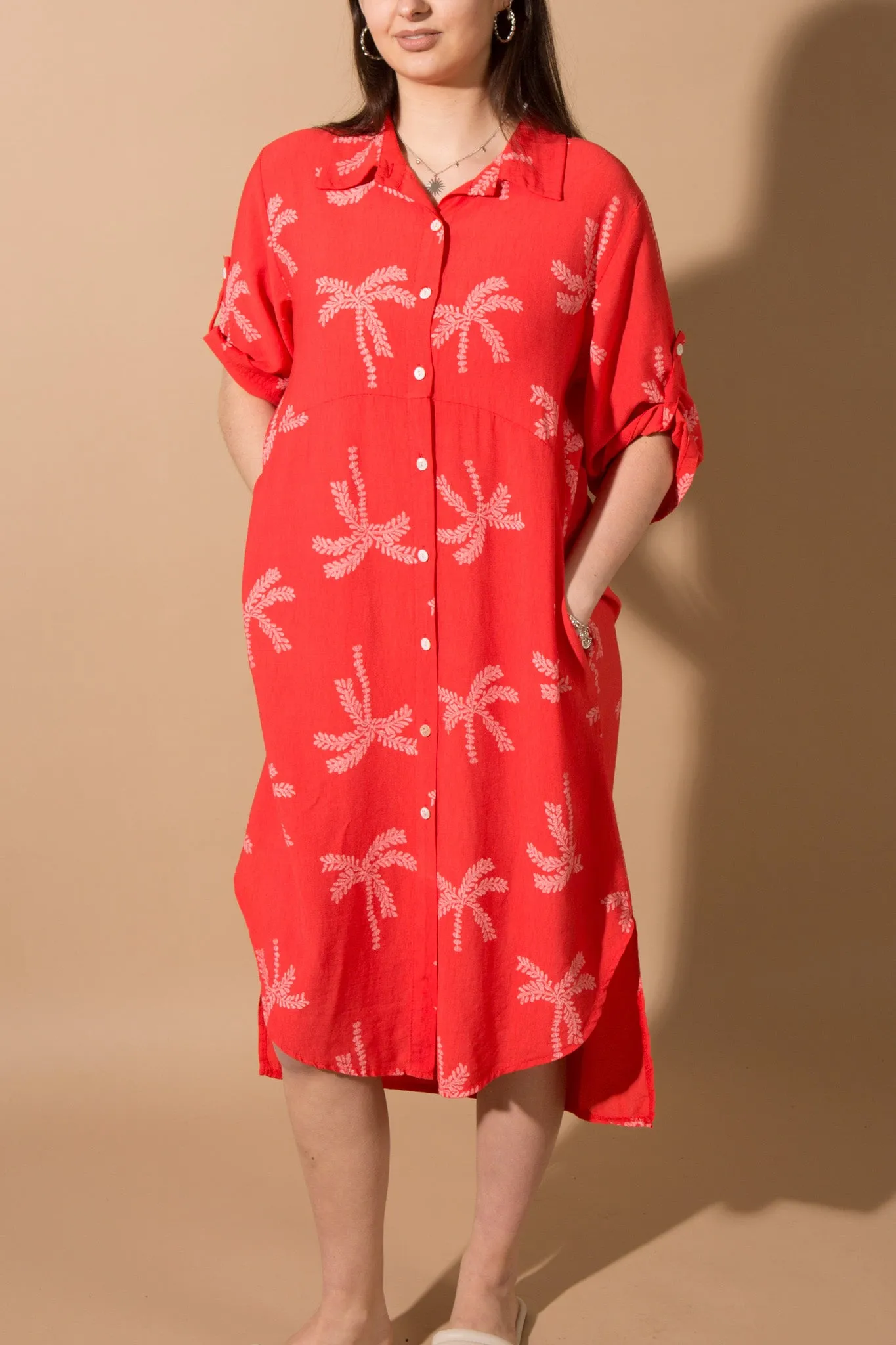 Palm Tree Long Shirt