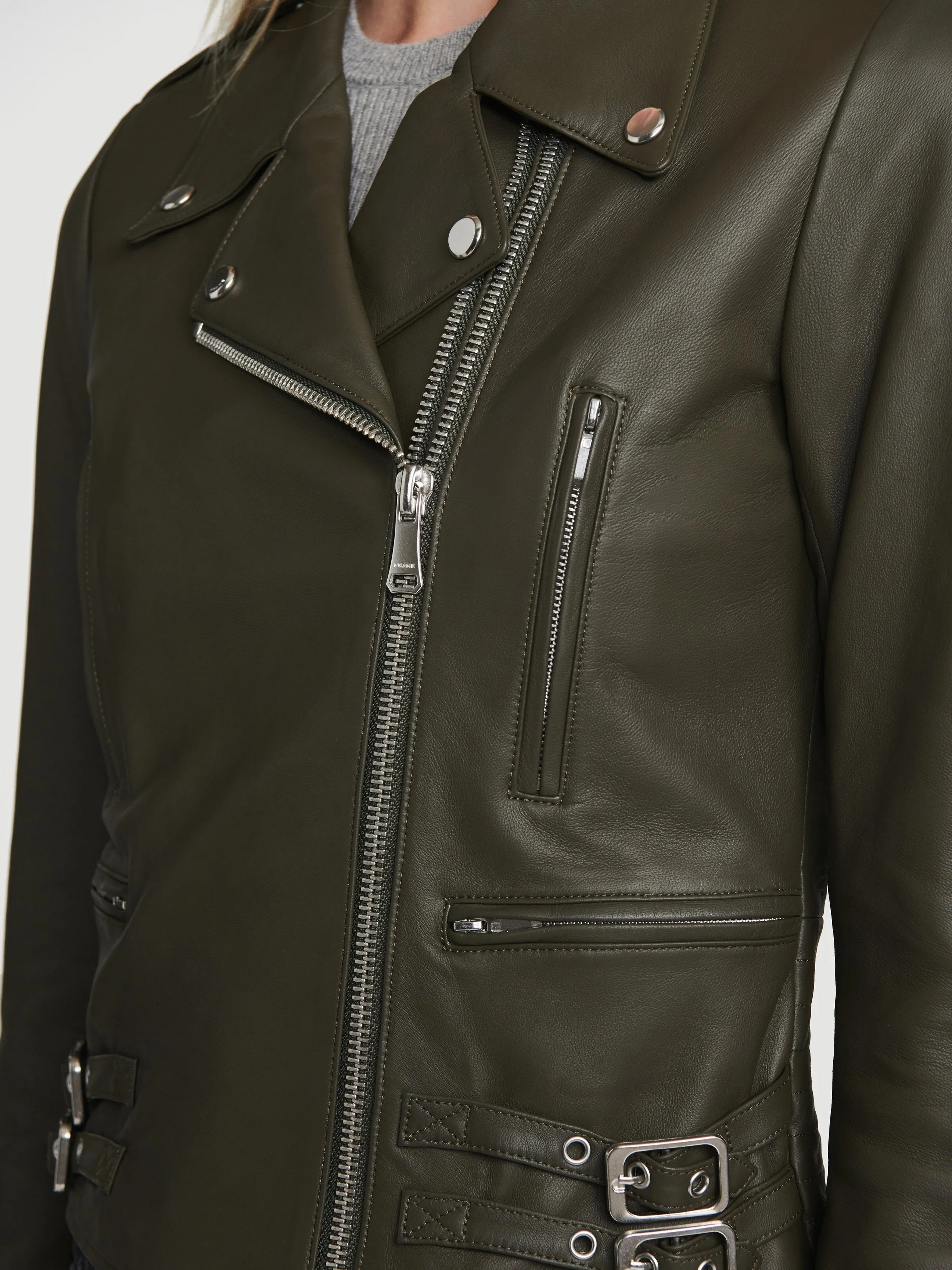 PCH Leather Jacket -- Deep Moss