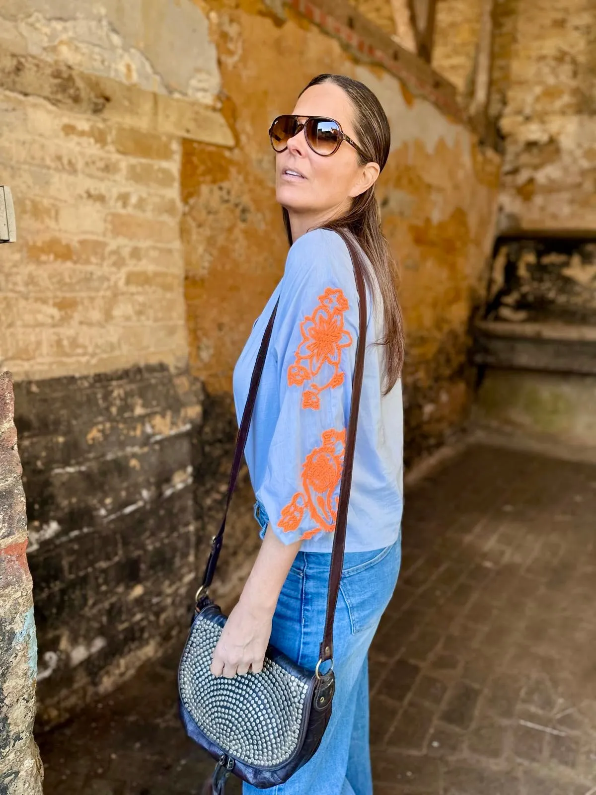 Peeta Embroidered Blouse