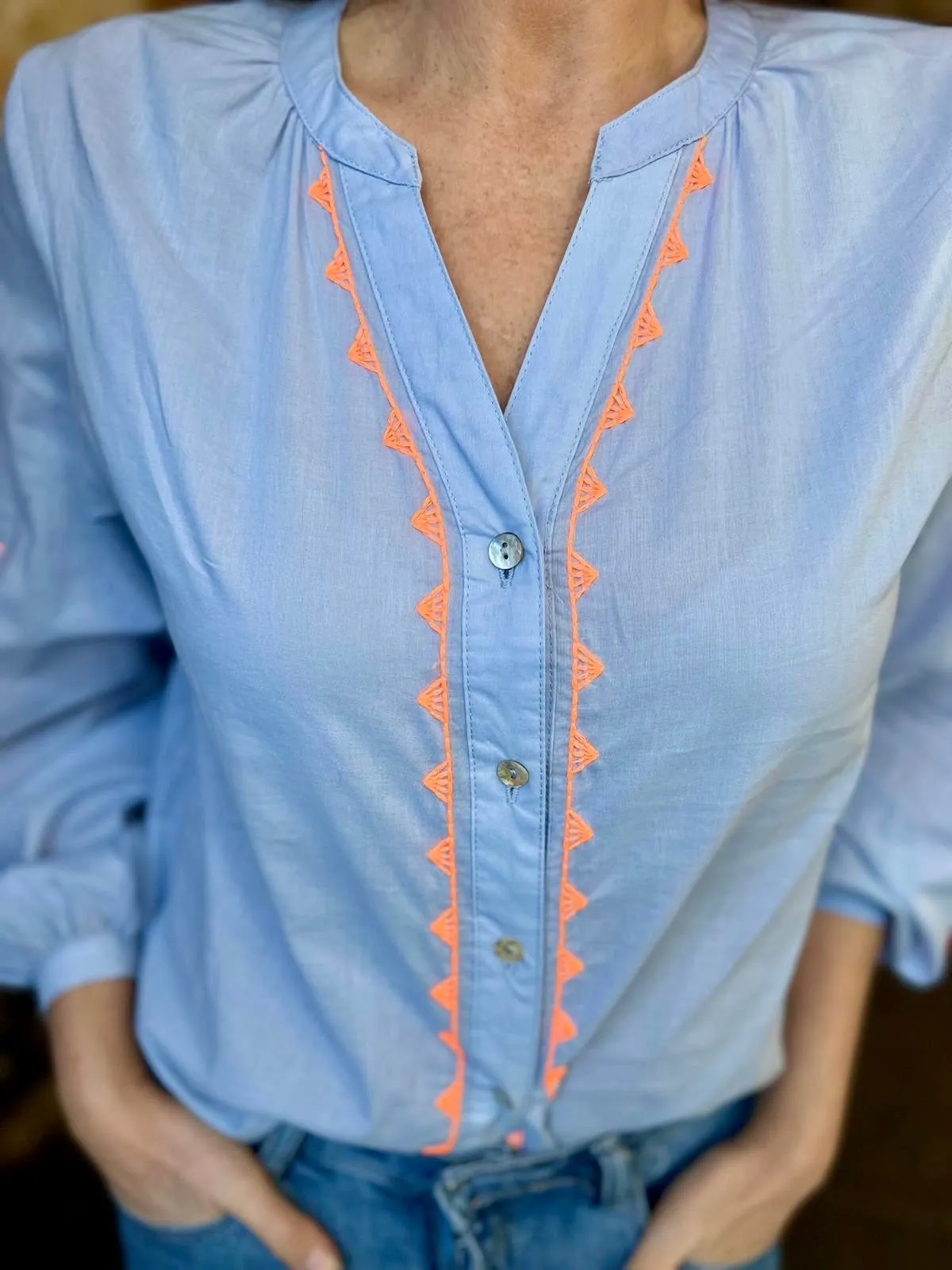 Peeta Embroidered Blouse