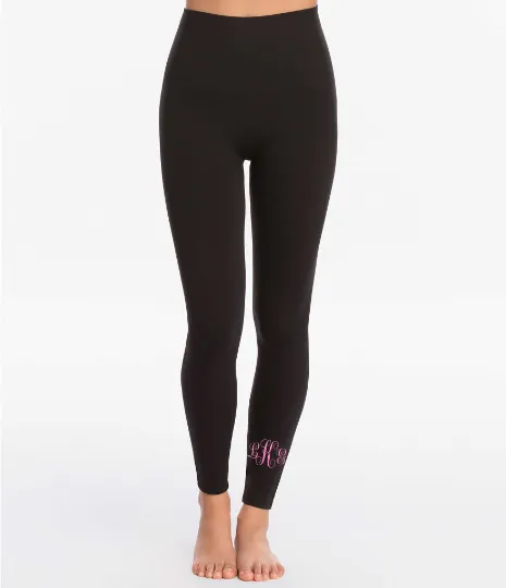 Personalized Monogram Embroidered Leggings
