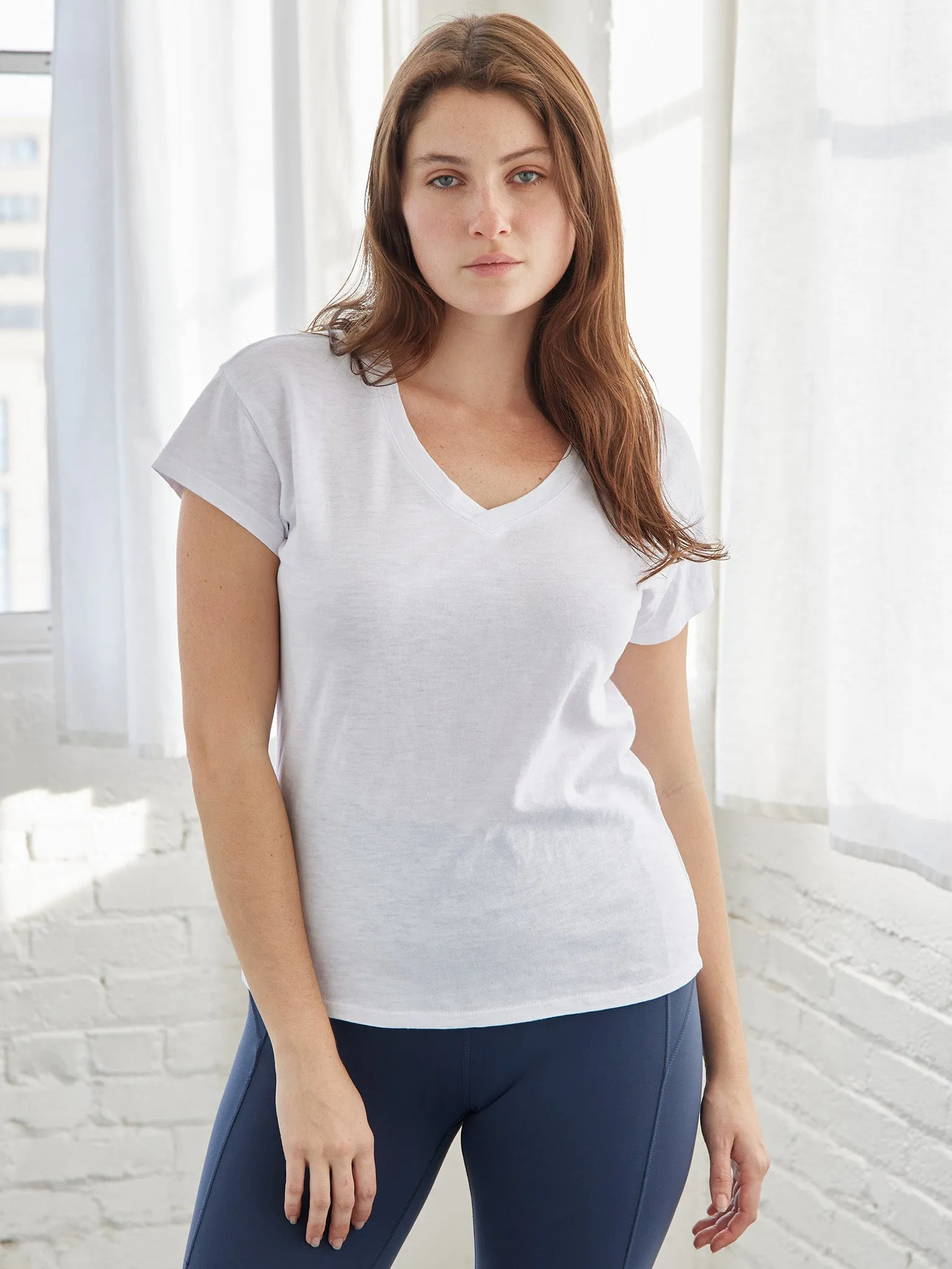 Pigment Dyed V-Neck Tee